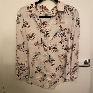 H&M Floral Button Down Shirt- Size 6